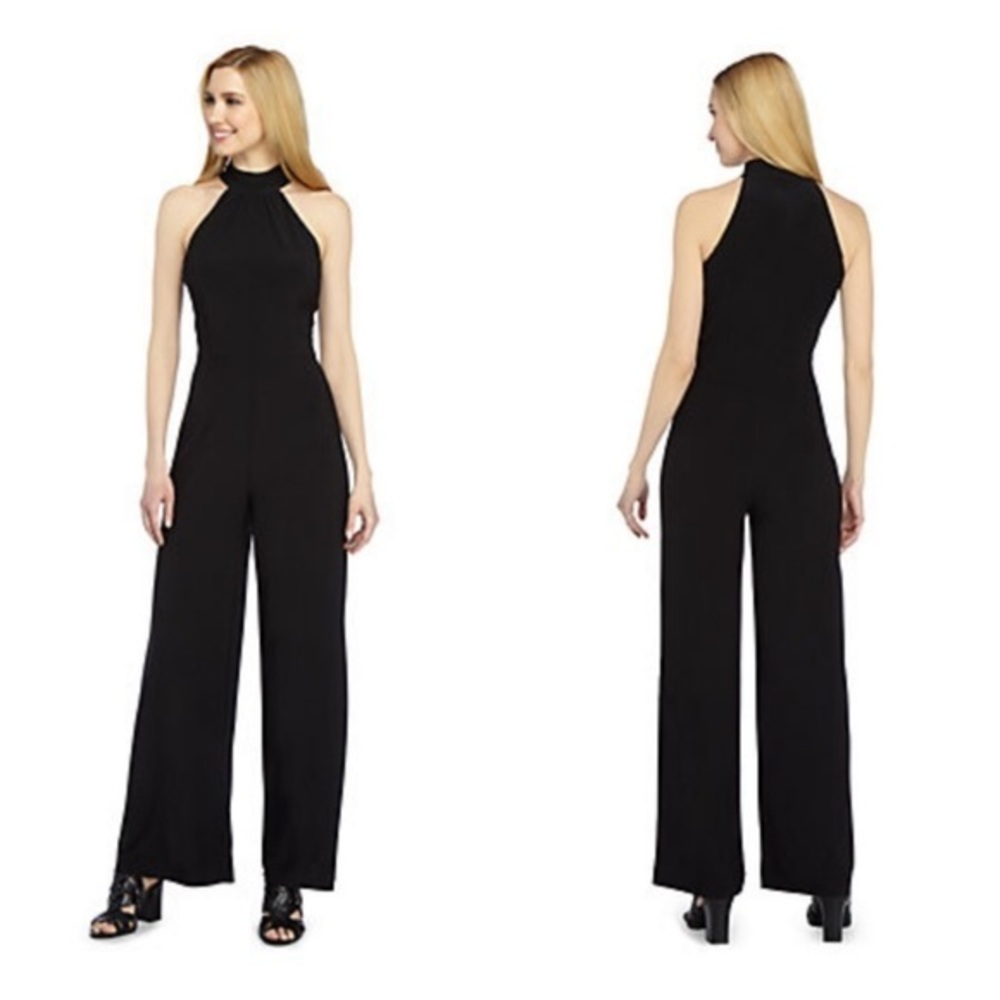 Alexia Admor Meghan Halter Crepe Jumpsuit Sz 8 NWT